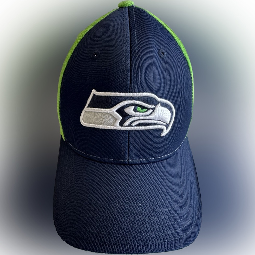 Seattle Seahawks Youth Adjustable Hat Cap EUC CLEAN!
